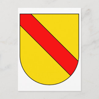 Coat Arms Baden Germany Official Symbol Heraldry Postcard