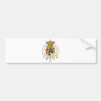 Coat  Arms Kingdom of Two Sicilies Official Italy Bumper Sticker