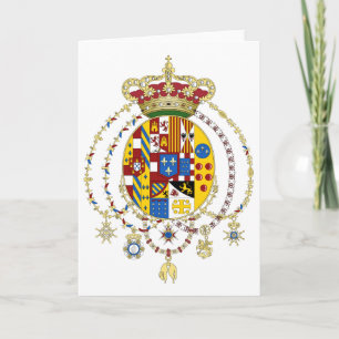 Coat Arms Kingdom of Two Sicilies Official Italy Card