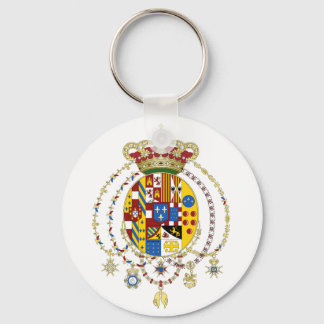 Coat  Arms Kingdom of Two Sicilies Official Italy Key Ring