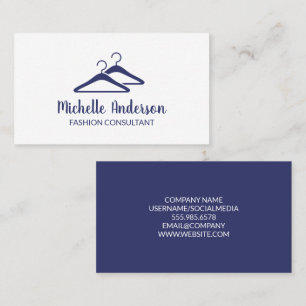 Coat Handers   Wardrobe Fashion Business Card