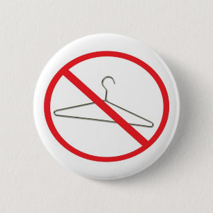 Coat Hanger 6 Cm Round Badge