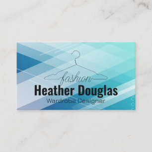 Coat Hanger Fashion Wardrobe Designer Business Card