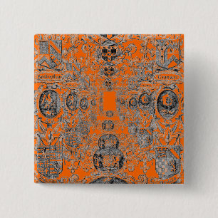 Coat-of-Arms 15 Cm Square Badge