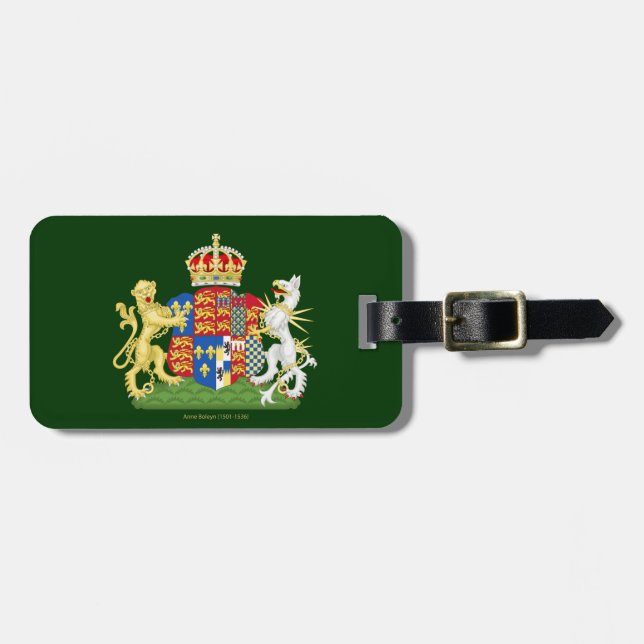 Coat of Arms Anne Boleyn Luggage Tag (Front Horizontal)