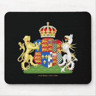 Coat of Arms Anne Boleyn Mouse Mat