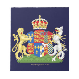 Coat of Arms Anne Boleyn Notepad