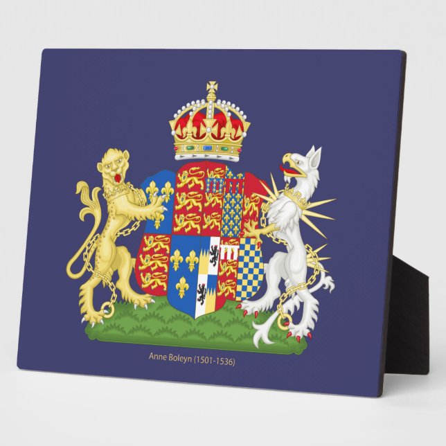 Coat of Arms Anne Boleyn Plaque (Side)