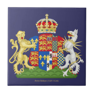 Coat of Arms Anne Boleyn Tile