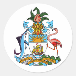 Coat of arms - Bahamas Classic Round Sticker