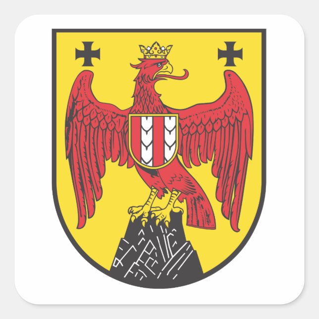 coat of arms Burgenland Austria Square Sticker (Front)