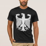 Coat of arms Deutschland, BLACK T-Shirt<br><div class="desc">Stylish Bella Canvas t-shirt with coat of arms in the front and Deutschland writing in the back</div>