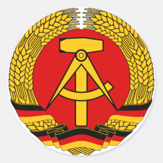 Coat of arms East Germany Official Heraldry Symbol Classic Round Sticker