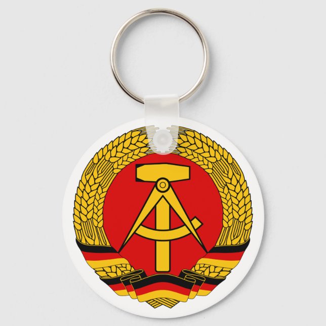 Coat of arms East Germany Official Heraldry Symbol Key Ring (Front)
