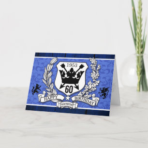 Coat of Arms Family Crest 60th Birthday Cards