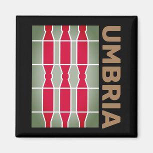 Coat of Arms/ flag of Umbria, Italy Magnet