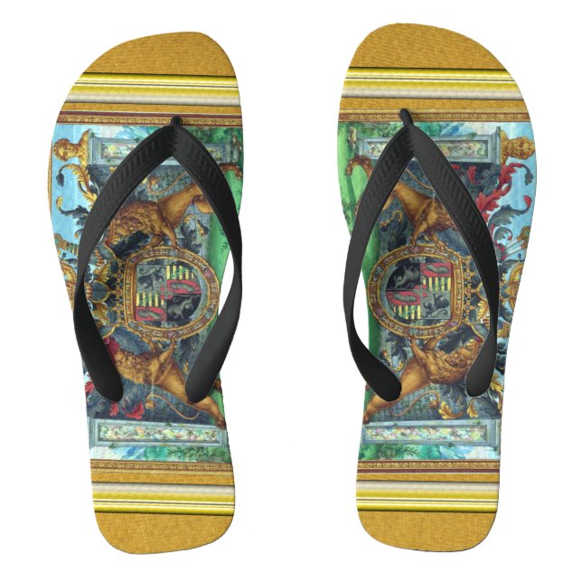 Coat of Arms Flip Flops (Footbed)