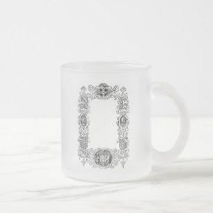 Coat-of-Arms Frosted Glass Coffee Mug