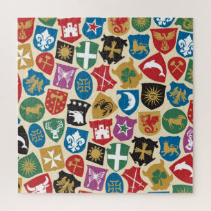 Coat of Arms: Heraldic Background. Jigsaw Puzzle