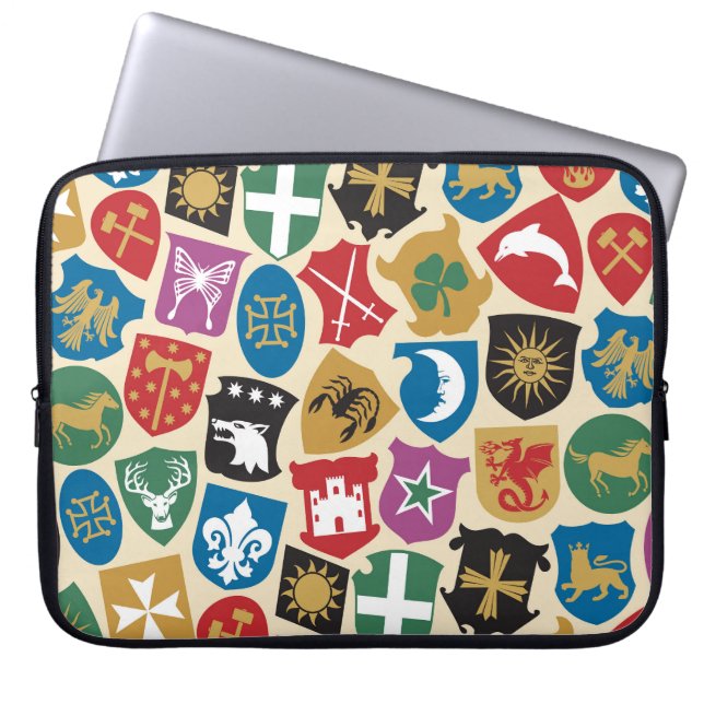 Coat of Arms: Heraldic Background. Laptop Sleeve (Front)