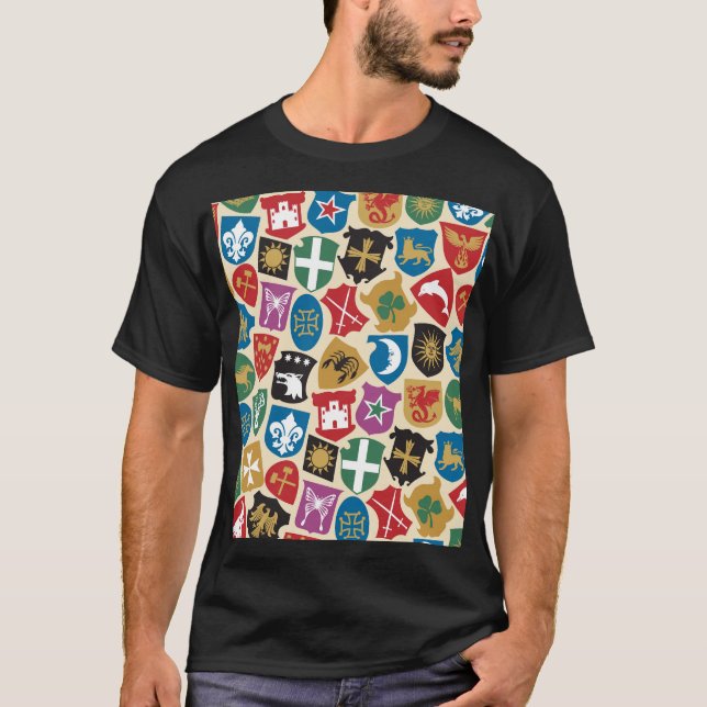 Coat of Arms: Heraldic Background. T-Shirt (Front)