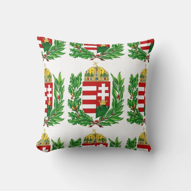 Coat of Arms Hungary Budapest Gifts Cushion (Front)