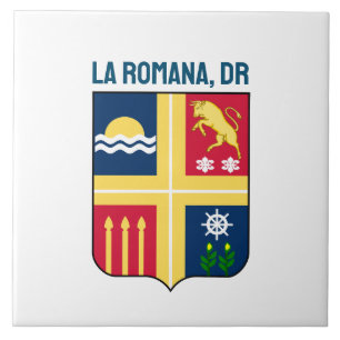 Coat of arms - La Romana, Dominican Republic Tile