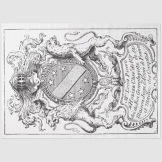 Coat of Arms, Lions Tissue Paper