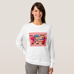 "Coat of Arms" long-sleeved women's t-shirt