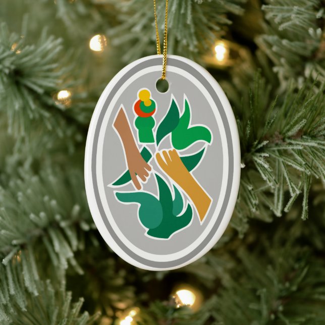 Coat of Arms of Acapulco, Mexico Ceramic Tree Decoration (Tree)