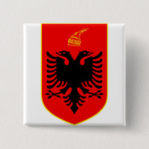 Coat of arms of Albania 15 Cm Square Badge