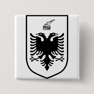 Coat of arms of Albania 15 Cm Square Badge