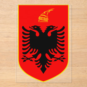 Coat of arms of Albania Acrylic Invitations