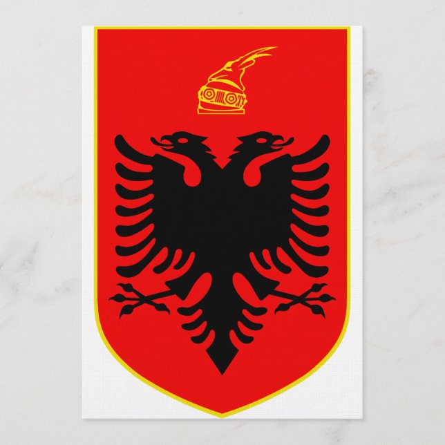 Coat of arms of Albania Invitation (Front)