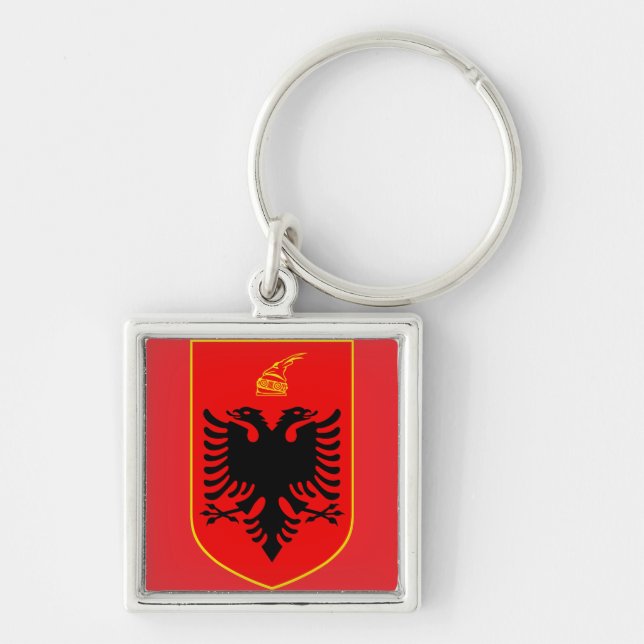 Coat of arms of Albania Key Ring (Front)