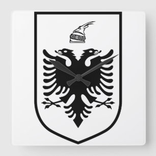 Coat of arms of Albania Square Wall Clock