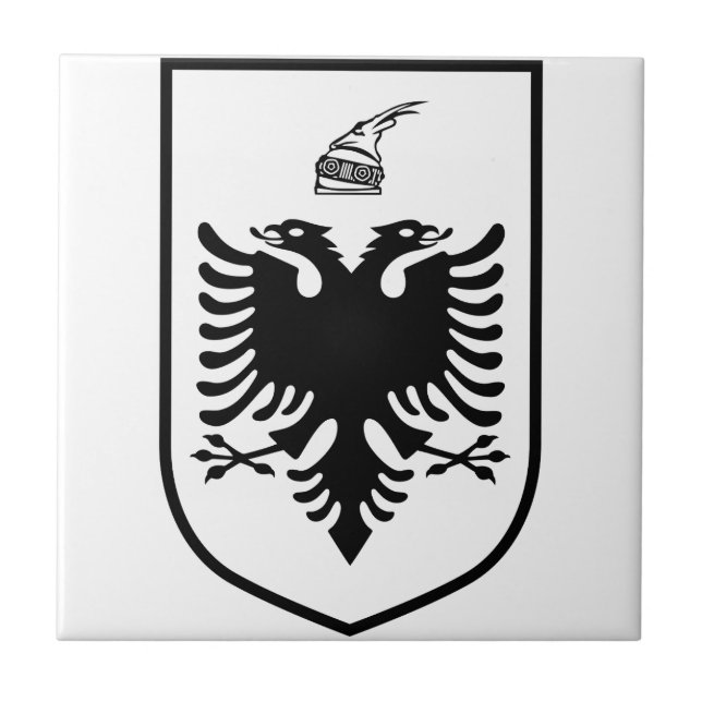 Coat of arms of Albania  Tile (Front)