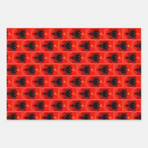 Coat of arms of Albania Wrapping Paper Sheet
