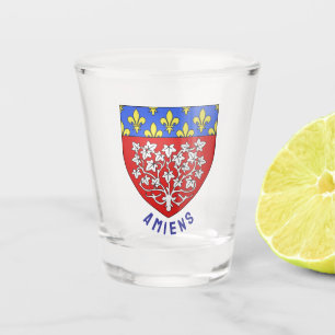 Coat of arms of Amiens, France Shot Glass