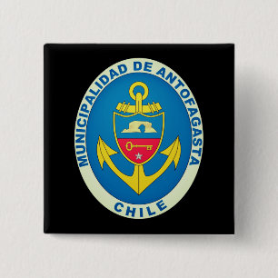 Coat of Arms of Antofagasta, Chile 15 Cm Square Badge