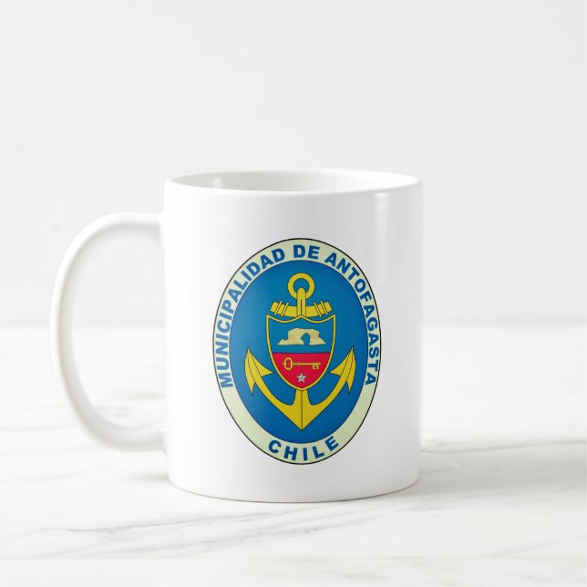 Coat of Arms of Antofagasta, Chile Coffee Mug (Left)