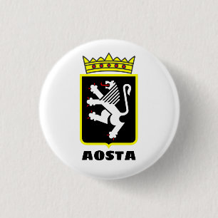 Coat of Arms of Aosta Valley (Italy) 3 Cm Round Badge
