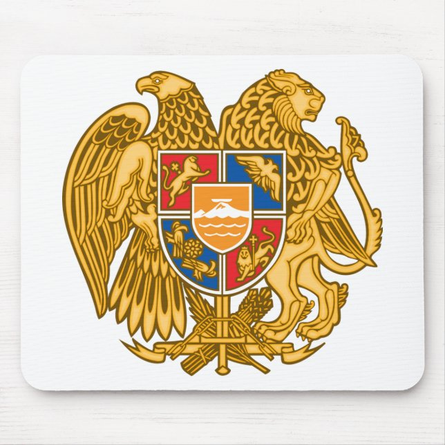 Coat of arms of Armenia - Armenian Emblem Mouse Mat (Front)