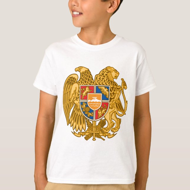 Coat of arms of Armenia - Armenian Emblem T-Shirt (Front)