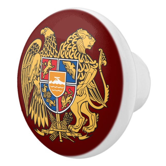 Coat of Arms of Armenia Ceramic Knob (Right)