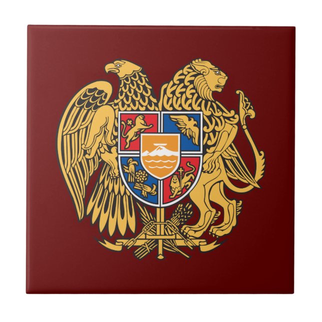 Coat of Arms of Armenia Tile (Front)