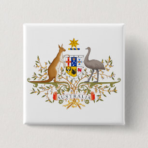 Coat of Arms of Australia 15 Cm Square Badge