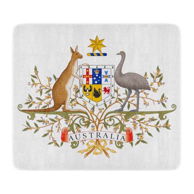 Coat of Arms of Australia Cutting Board (Front)