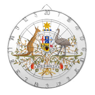 Coat of Arms of Australia Dartboard