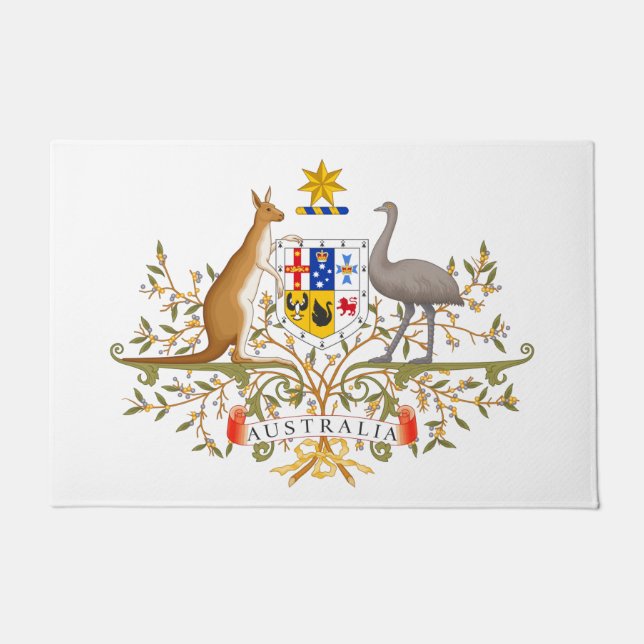 Coat of Arms of Australia Doormat (Front)